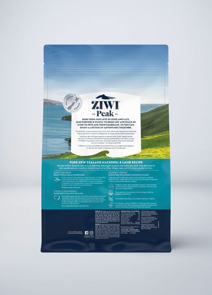 Повнораціонний сухий корм для котів Ziwi Peak Air Dried Скумбрія з ягням 1 кг tb-46361 фото