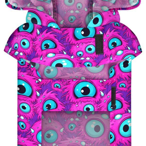 Курточка-накидка для собак WAUDOG Clothes, малюнок "Куби 3Д", L, А 41 см, B 58-70 см, С 42-52 см 505-4057 фото