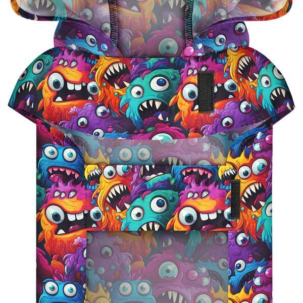 Курточка-накидка для собак WAUDOG Clothes, малюнок "Куби 3Д", L, А 41 см, B 58-70 см, С 42-52 см 505-4057 фото