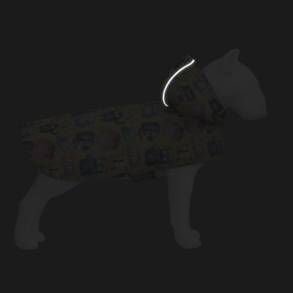 Курточка-накидка для собак WAUDOG Clothes, малюнок "Куби 3Д", L, А 41 см, B 58-70 см, С 42-52 см 505-4057 фото