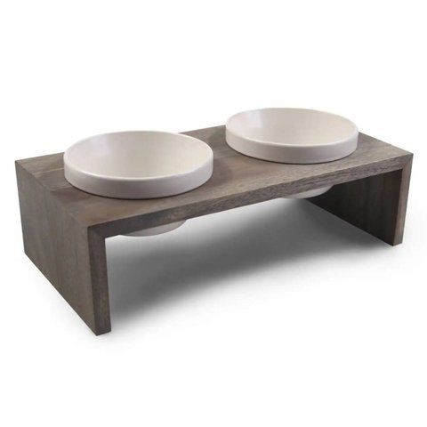 Миски на подставке Wolters Foodstation Gohan 2 x 0,4 л S Серый tb-32318 фото