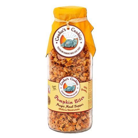 Натуральний топер (вітамінна та смакова добавка) для собак Cooka's Cookies Сушені шматочки з гарбуза 180 г tb-40225 фото