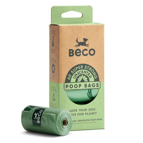 Одноразовые пакетики для уборки за собаками Beco Pets без запаха 60 шт (4 рулона по 15 шт) tb-31313 фото
