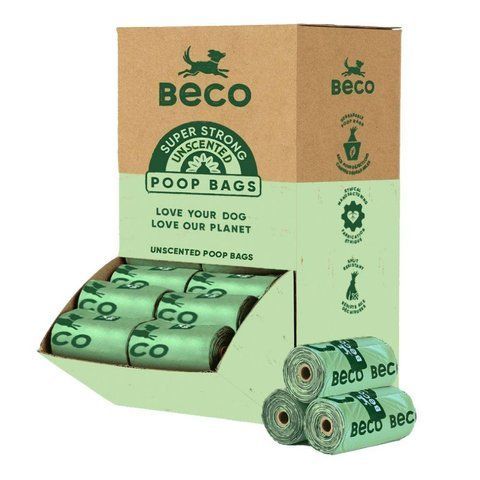 Одноразовые пакетики для уборки за собаками Beco Pets без запаха 960 шт (64 рулона) tb-31314 фото