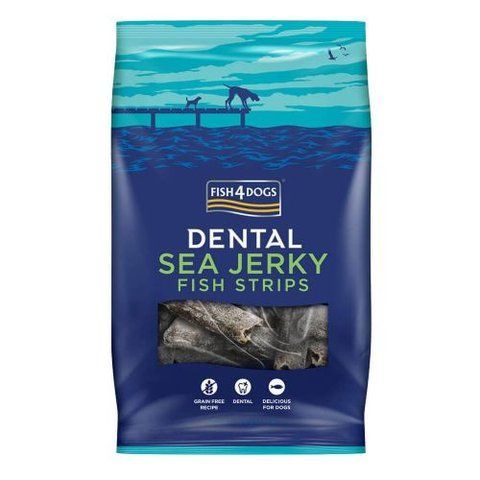 Натуральные лакомства для собак из 100% Кожи Белой Рыбы Fish4Dogs Sea Jerky Рыбные полоски 500 г tb-43872 фото