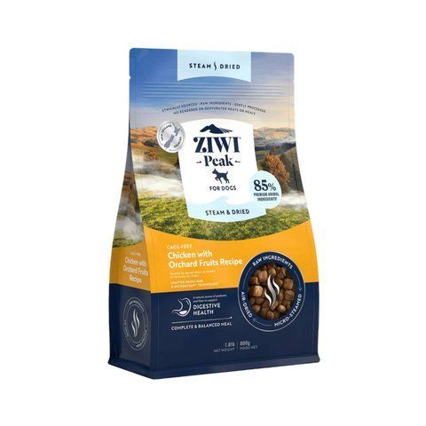 Полнорационный сухой корм для собак Ziwi Peak Steam Dried Курица с садовыми фруктами 800 г tb-42159 фото
