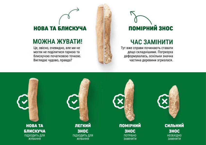 Оливкова паличка-погризуха для собак Chewies L, жорстке гризіння tb-27857 фото