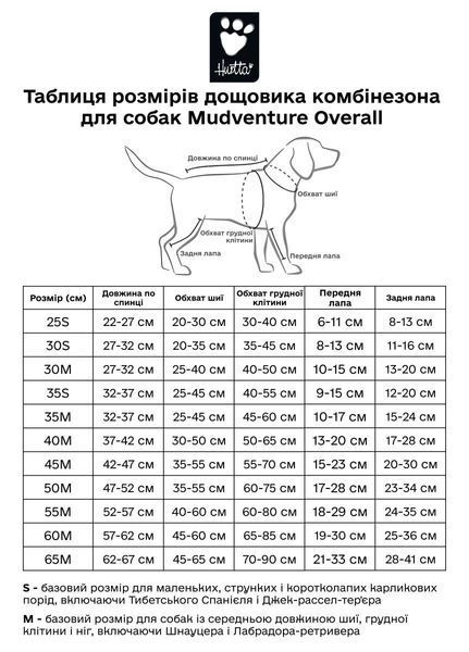 Дождевик комбинезон для собак Hurtta Mudventure Overall ECO 50M Оранжевый tb-31429 фото