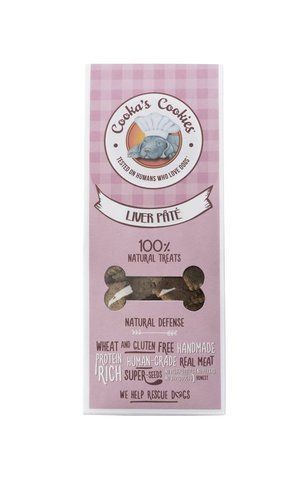 Натуральне печиво для собак Cooka`s Cookies Мікс печінки (куряча, яловича, свинна печінка) з овочами 100 г tb-32559 фото